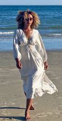 Silk Mix Sleeved Summer Maxi Dress SALE